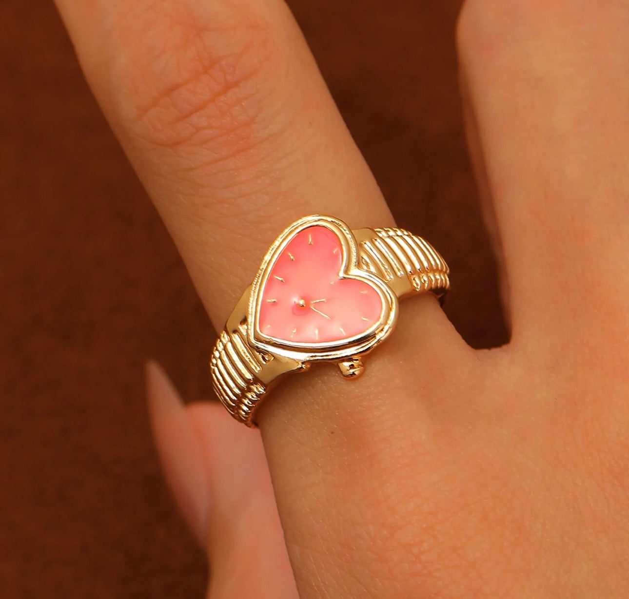Heart Watches Ring