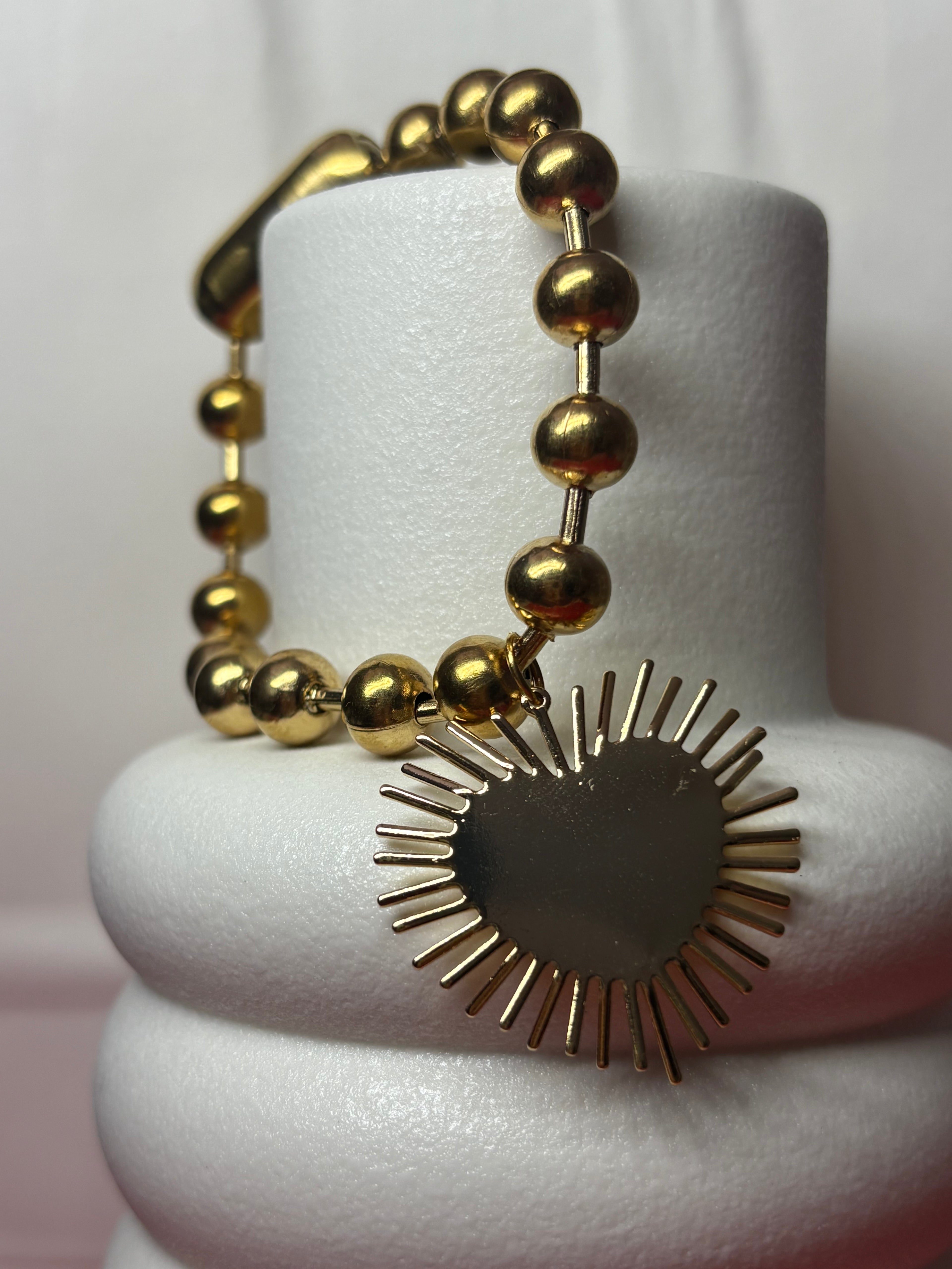Ball bracelet gold (charms)