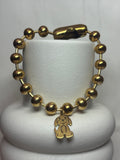 Ball bracelet gold (charms)