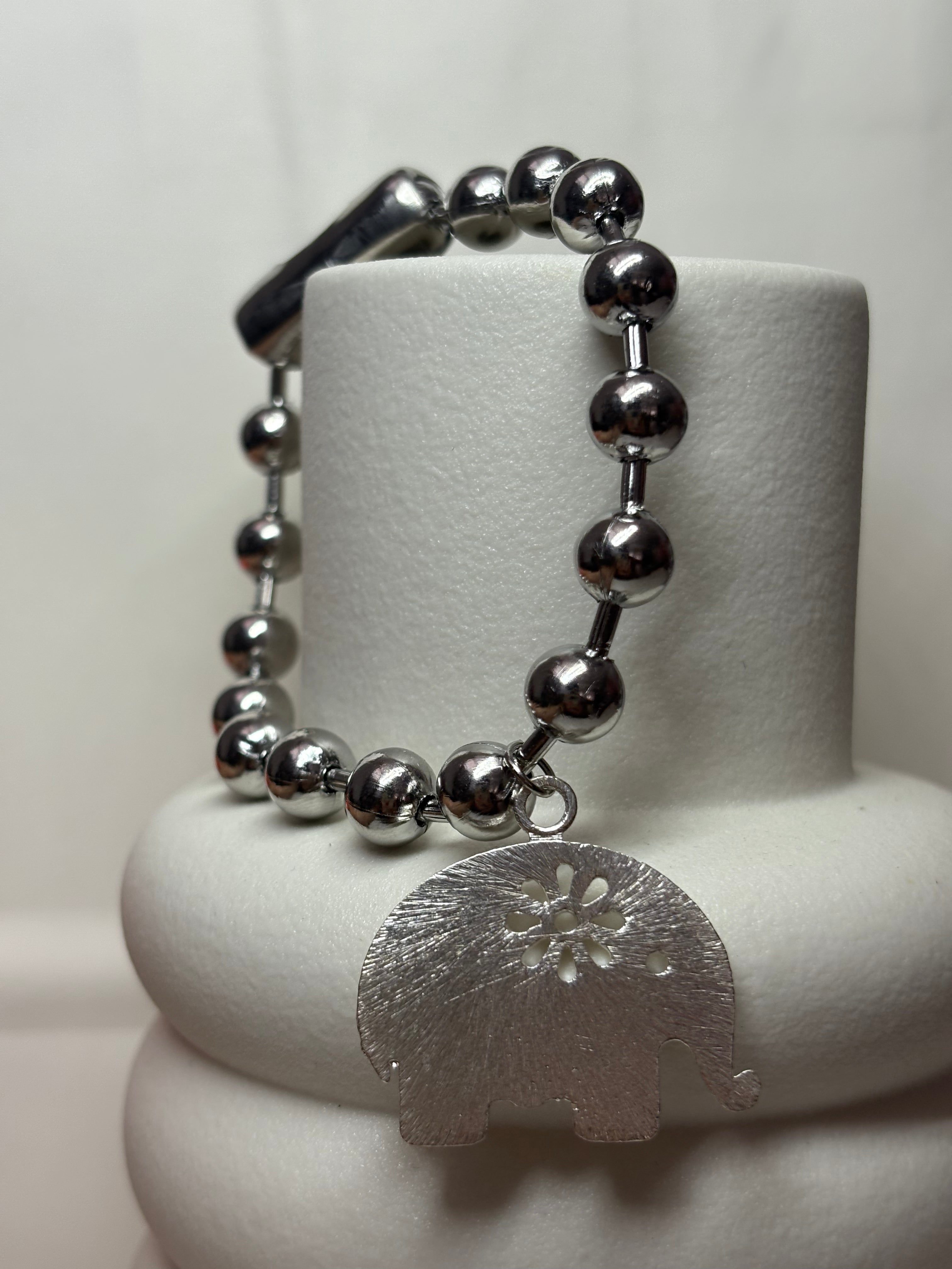 Ball bracelet silver (charms)